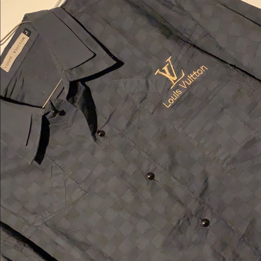 LV Louis Vuitton Button-up Dress Shirts